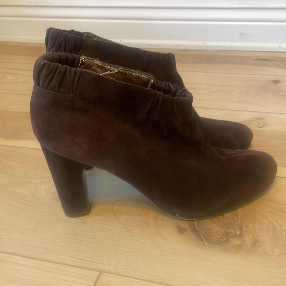 Sam Edleman Simone Brown Suede Bootie‎ Size 9.5